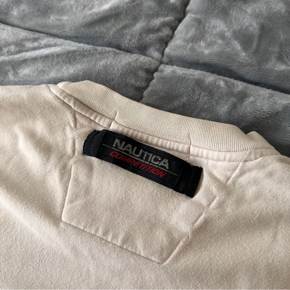 Vintage Nautica Competition Sweater Beige size L - Picture 3 of 5